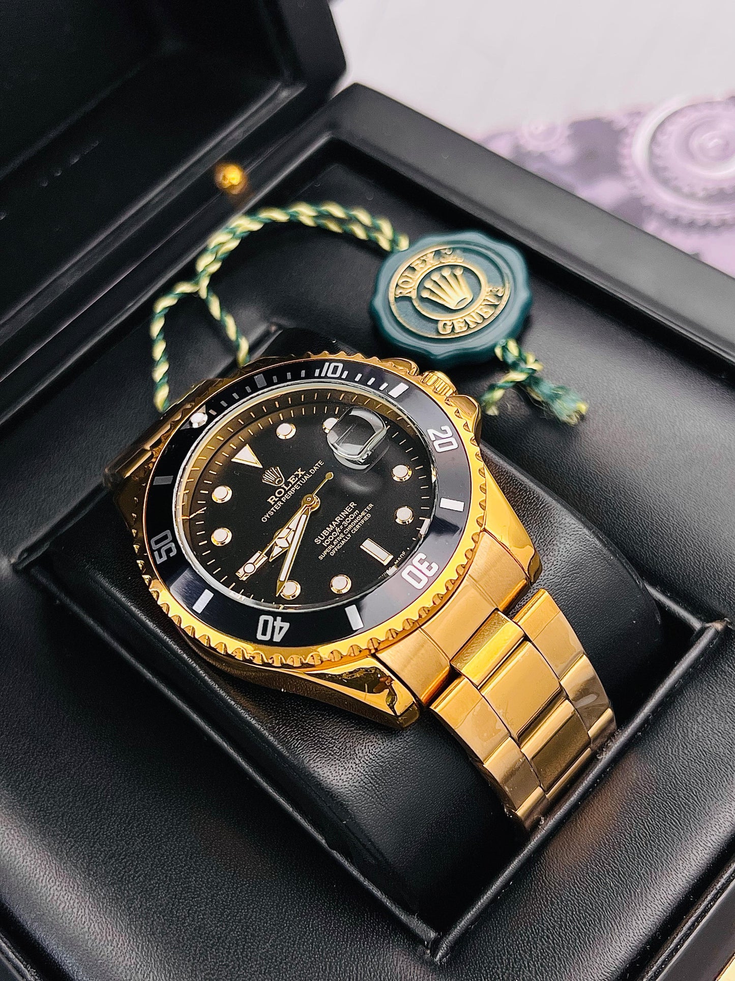RELOJ ROLEX SUBMARINER DORADO NEGRO - SOFISTICACIÓN, ELEGANCIA Y FUNCIONALID