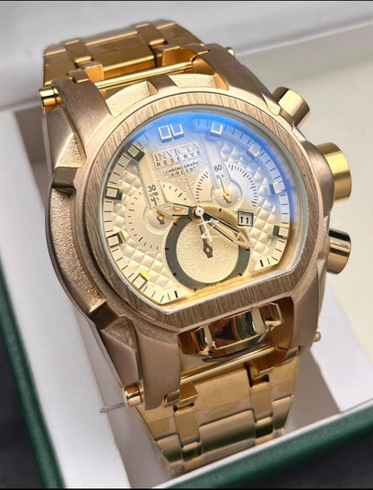 RELOJ INVICTA ZEUS TITANIO DORADO - EDICION LIMITADA